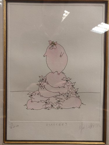 Lot 485 - Kitty Wilkinson, four modern signed coloured...