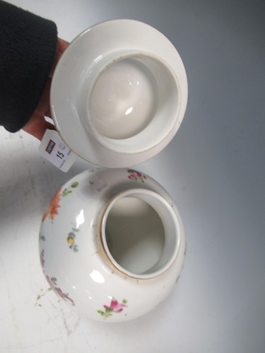 Lot 15 - A Dresden dish 24cm diameter and vase with lid,...