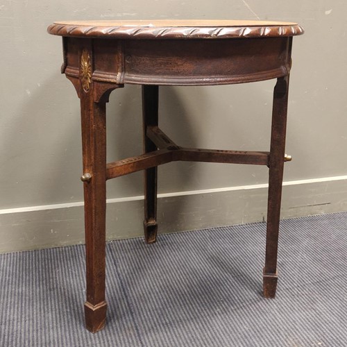 Lot 613 - A cast iron pub table with wooden top makers...