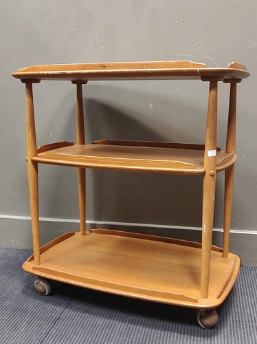 Lot 527 - An Ercol three tier trolly 77 x 72 x 46cm