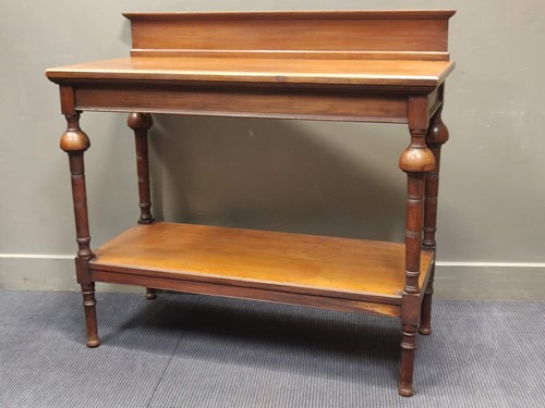 Lot 628 - A 19th century mahogany two tier serving...