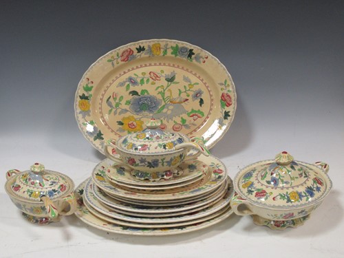 Lot 59 - An extensive Masons Regency pattern dinner...