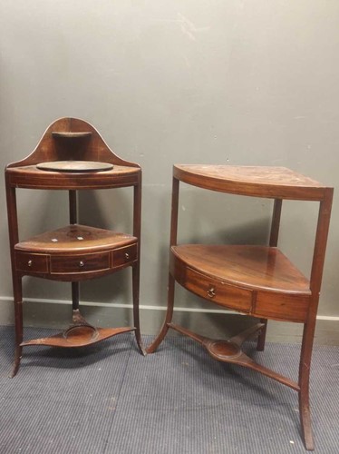 Lot 507 - A pair of 18th century style oak chairs...