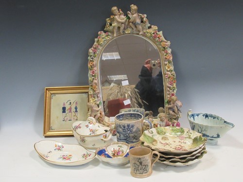 Lot 67 - A mixed group of English and European ceramics,...