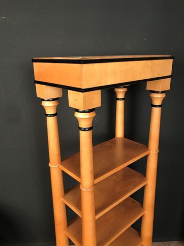 Lot 215 - A free-standing architectural shelving unit in the Biedermeier style