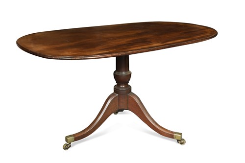 Lot 591 - A George III mahogany tilt-top breakfast table