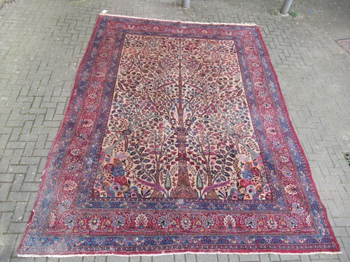 Lot 708 - A Tabriz tree of life carpet, 397 x 295cm