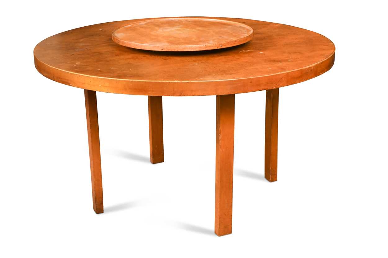 Lot 205 - Alvar Aalto for Finmar, a birch veneered table 91 and six chairs