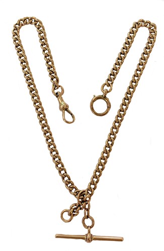 Lot 369 - A Victorian 9ct rose gold  'Albert' watch chain