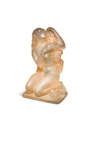 Lot 11 - Automne, an R. Lalique frosted glass figurine, designed 1939