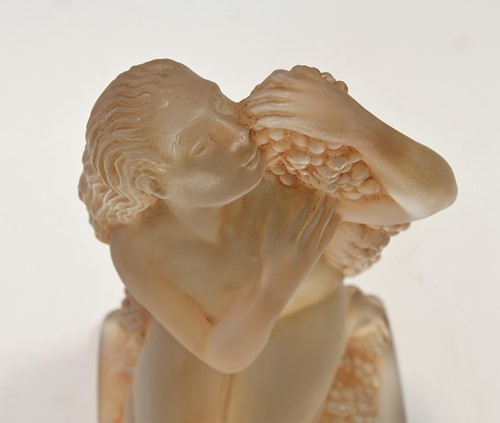 Lot 11 - Automne, an R. Lalique frosted glass figurine, designed 1939