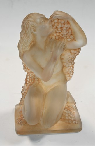 Lot 11 - Automne, an R. Lalique frosted glass figurine, designed 1939