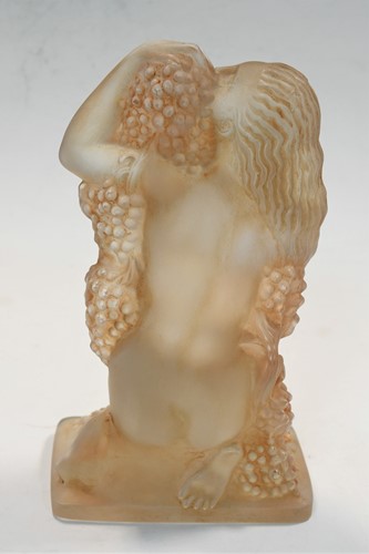 Lot 11 - Automne, an R. Lalique frosted glass figurine, designed 1939