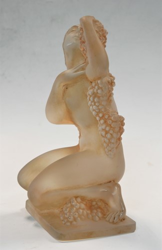 Lot 11 - Automne, an R. Lalique frosted glass figurine, designed 1939