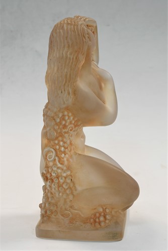 Lot 11 - Automne, an R. Lalique frosted glass figurine, designed 1939