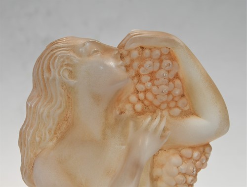 Lot 11 - Automne, an R. Lalique frosted glass figurine, designed 1939