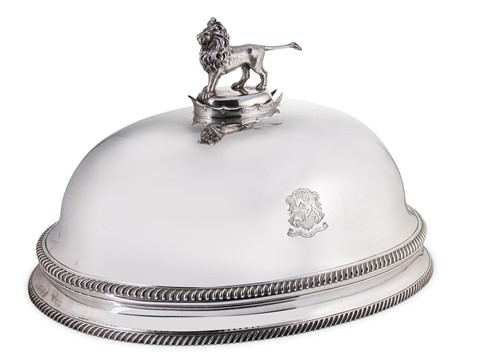 Lot 501 - A 19th century silver plated meat dome