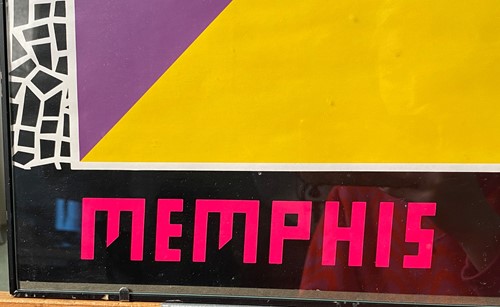 Lot 244 - Memphis Group, a rare original poster for Memphis at Liberty & Co.