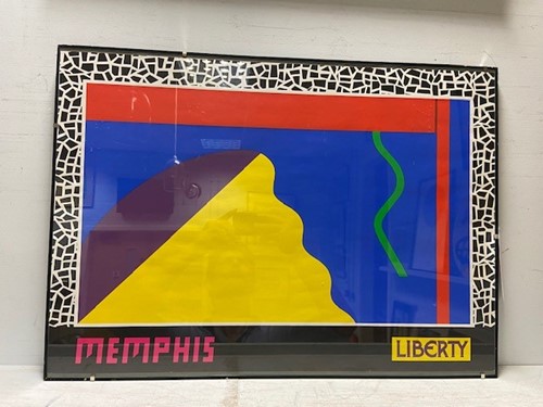 Lot 244 - Memphis Group, a rare original poster for Memphis at Liberty & Co.