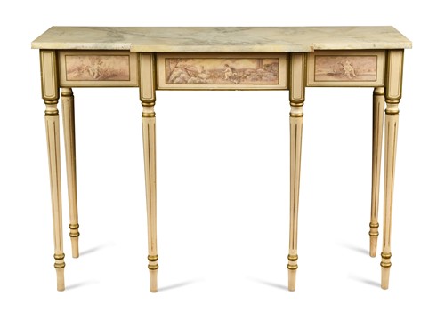 Lot 300 - A Neo-classical style breakfront side table