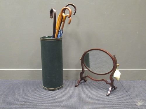 Lot 484 - A George III style mahogany and chevron strung...