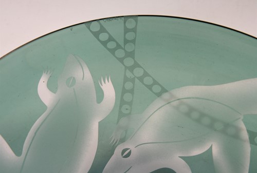 Lot 37 - Ruth Dresman (born 1961), an acid etched bowl