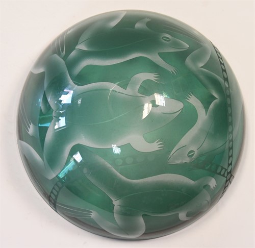 Lot 37 - Ruth Dresman (born 1961), an acid etched bowl