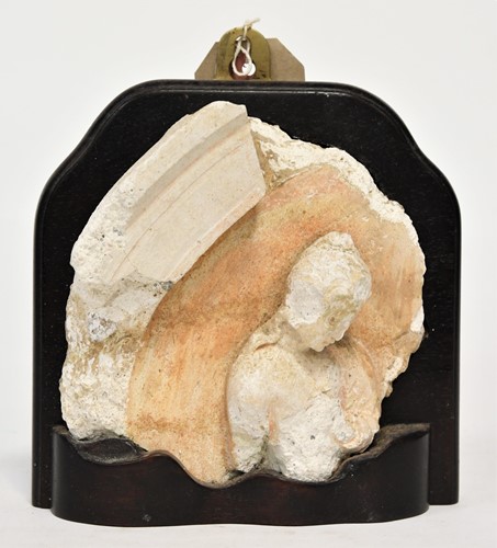 Lot 53 - A stucco small temple fragment, 3rd-4th century, possibly Greco-Romano