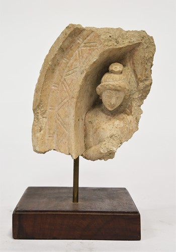 Lot 55 - A Greco-Gandharan temple fragment, 3rd-5th century