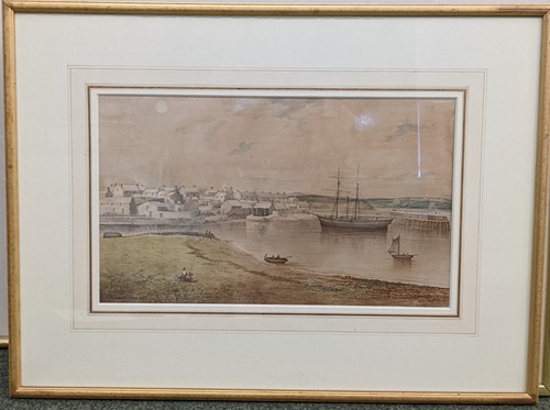 Lot 411 - A collection of six marine watercolours; to...