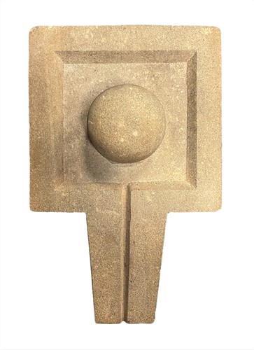 Lot 65 - A Khmer grey stone square section lingham