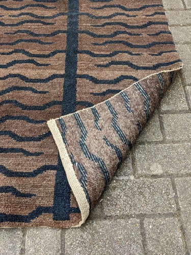 Lot 132 - A fine Tibet tiger skin Khaden rug