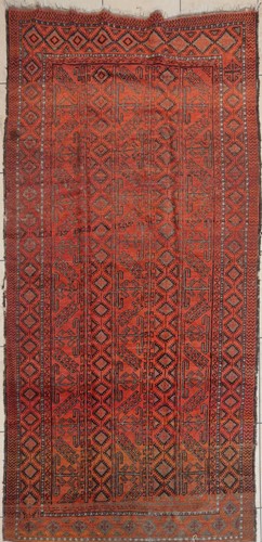 Lot 615 - A Afgan wool rug