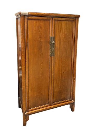 Lot 119 - A Chinese Ming style wardrobe, 20th century