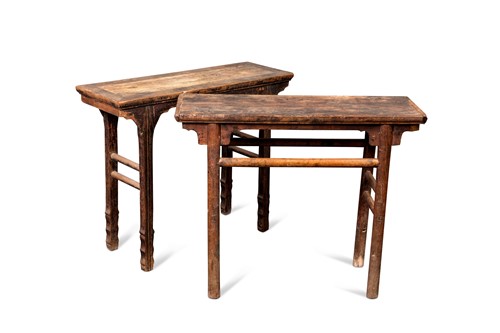 Lot 116 - A Chinese provincial elm altar table, late Qing Dynasty