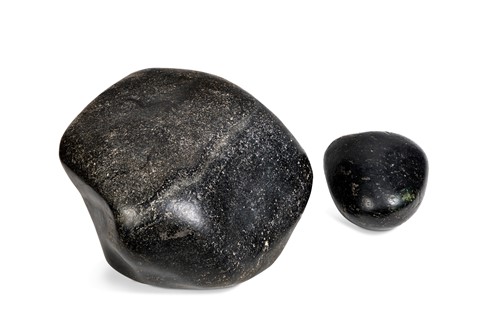 Lot 100 - A Chinese scholar's polished black stone boulder, 19th/20th century