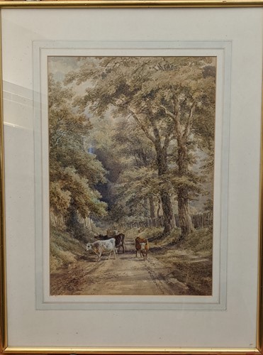 Lot 369 - A collection of six landscape watercolours;...