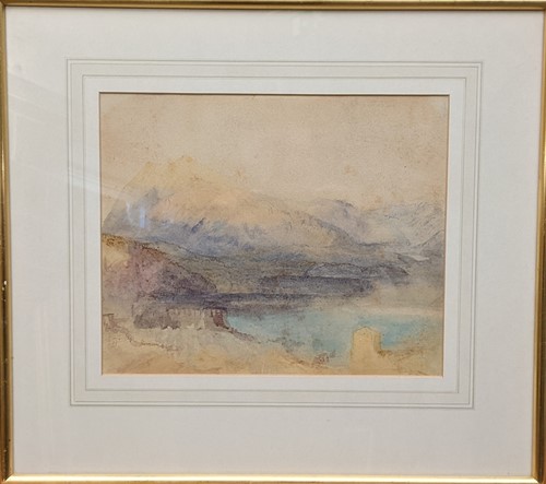 Lot 423 - Follower of J M W Turner, Mountainous...