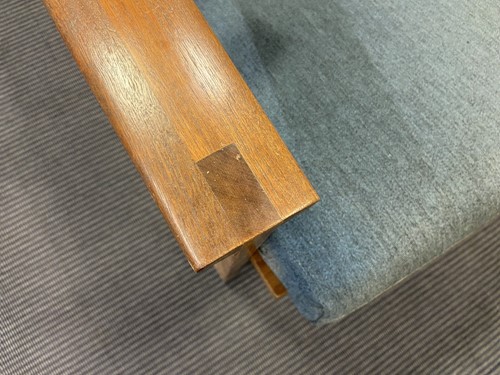 Lot 217 - Illum Wikkelso for Niels Eilersen, a Danish teak Capella sofa and matching armchair, 1960s