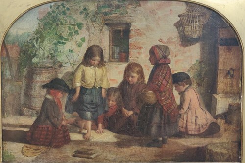 Lot 461 - English School, 19th century Children playing...