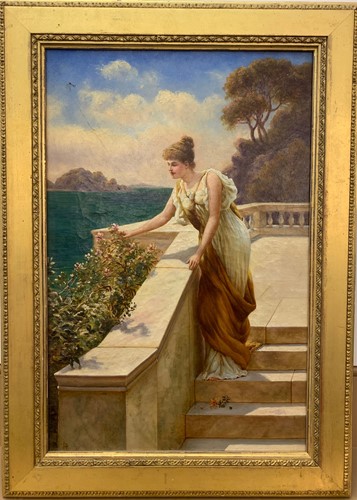 Lot 340 - Follower of Sir Lawrence Alma-Tadema Portrait...