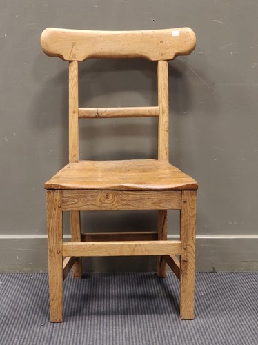 Lot 537 - A pine bar back kitchen chair 92 x 54 x 36.5cm