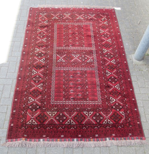 Lot 680 - An Afghan rug, 262 x 160cm