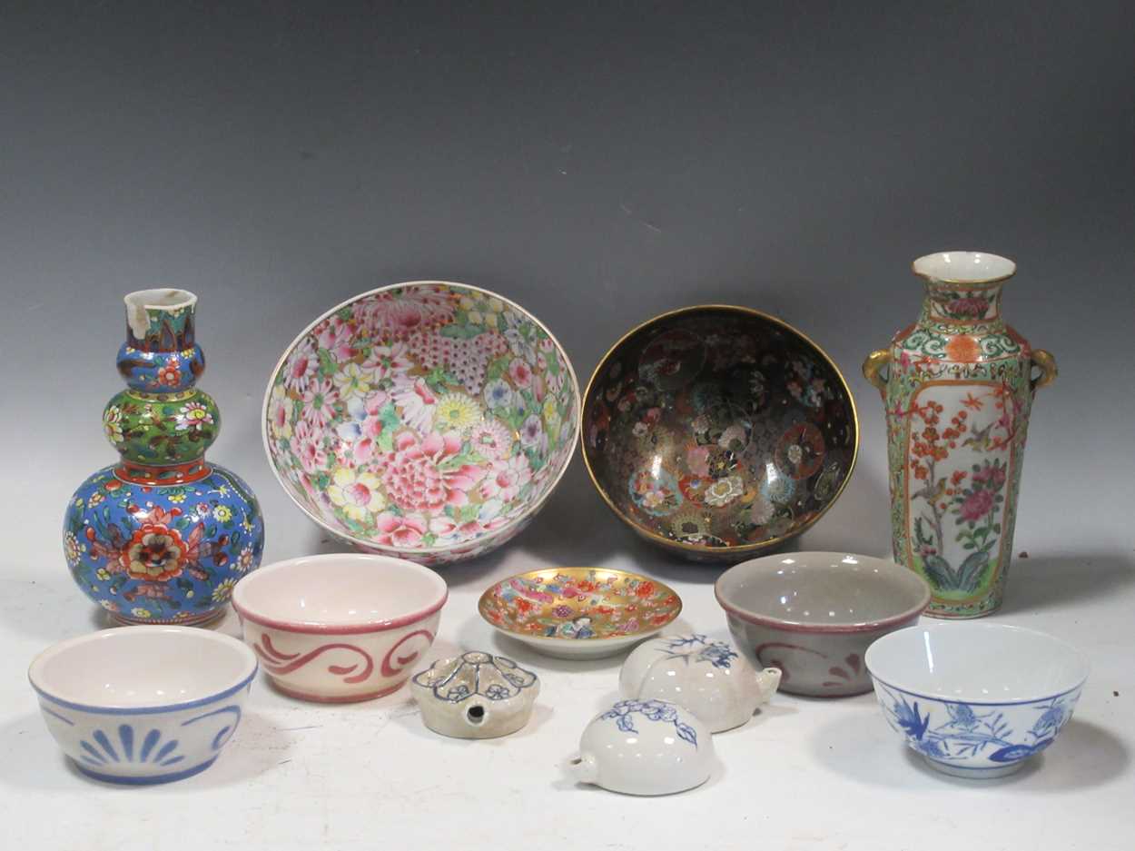 Lot 30 - A quantity of Chinese and other ceramics, to...