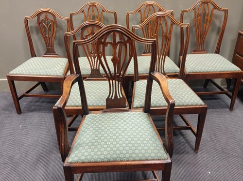 Lot 528 - A matched set of seven George III and later...