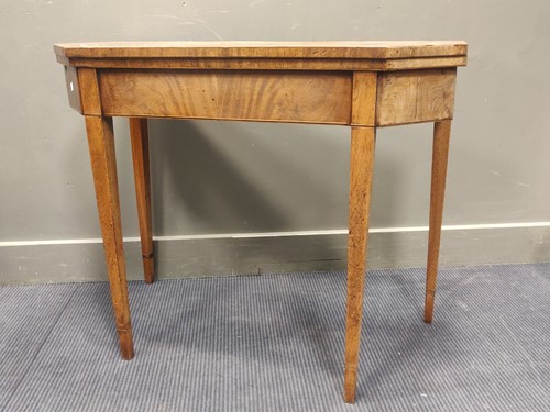 Lot 627 - A George III mahogany canted rectangular tea...