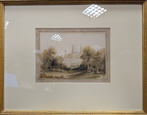 Lot 393 - English school 19th Century, the Old Court at...