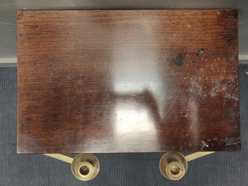 Lot 414 - A George III small mahogany two-tier reading table