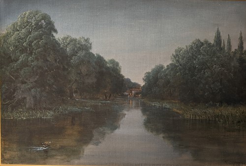 Lot 375 - F***Armstrong, 19th century, River landscape...