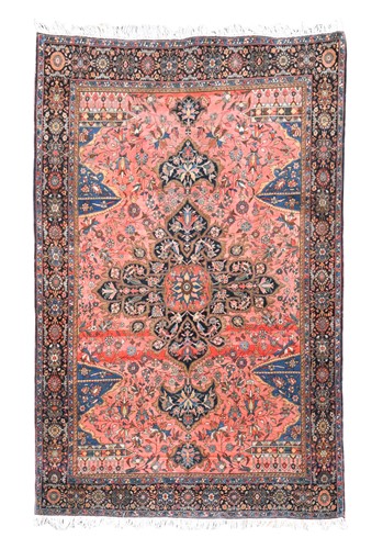 Lot 589 - A Sarouk-Feraghan rug, circa 1920